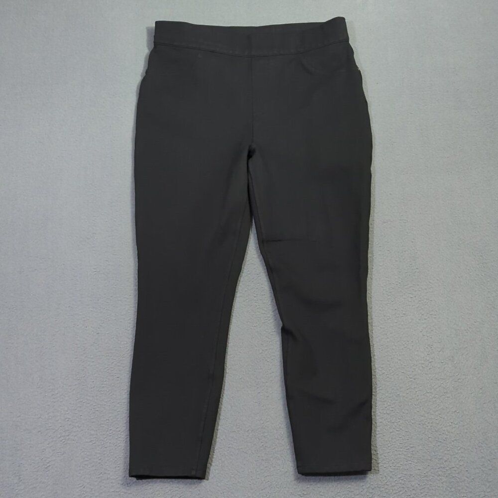 Spanx Pants Women's XL Black The Perfect Black Ponte Ankle Pant Business Casual
